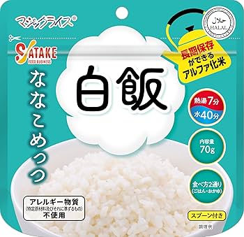 Amazon | サタケ マジックライス ななこめっつ 白飯 70g×4袋